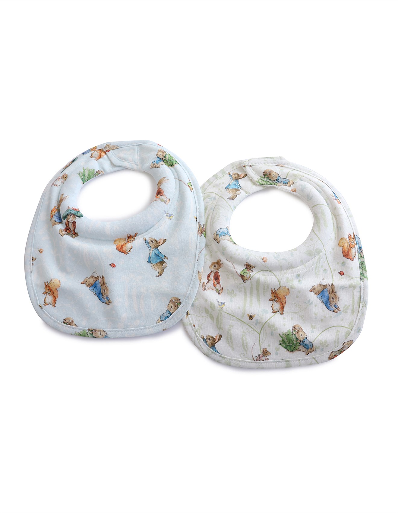 Bubba Blue Peter Rabbit & Benjamin Bunny 2pk Dribble Bibs | David Jones