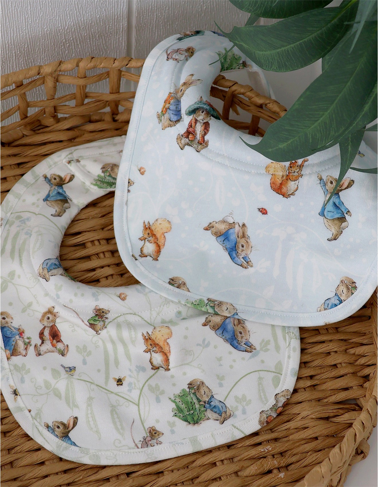 Bubba Blue Peter Rabbit & Benjamin Bunny 2pk Dribble Bibs | David Jones