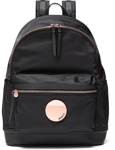 mimco black backpack