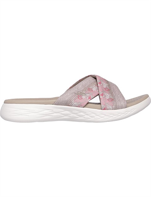 Women's Skechers Performance, On The Go 600 Monarch Slide Sandals | Peltz Shoes