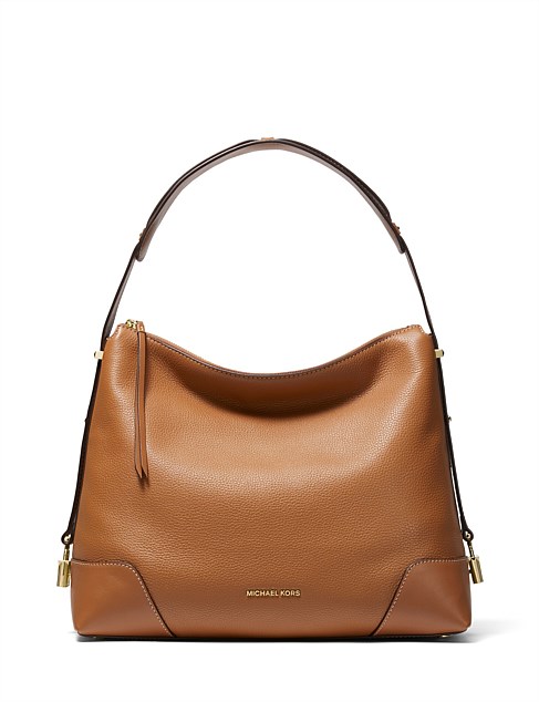 michael kors griffin large logo shoulder bag