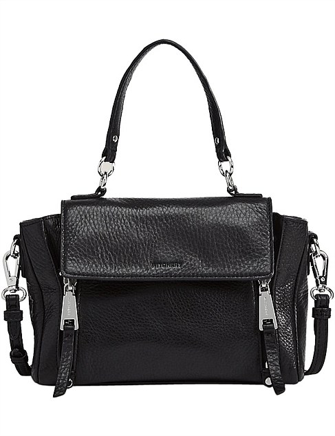 alba mini pebble leather bag