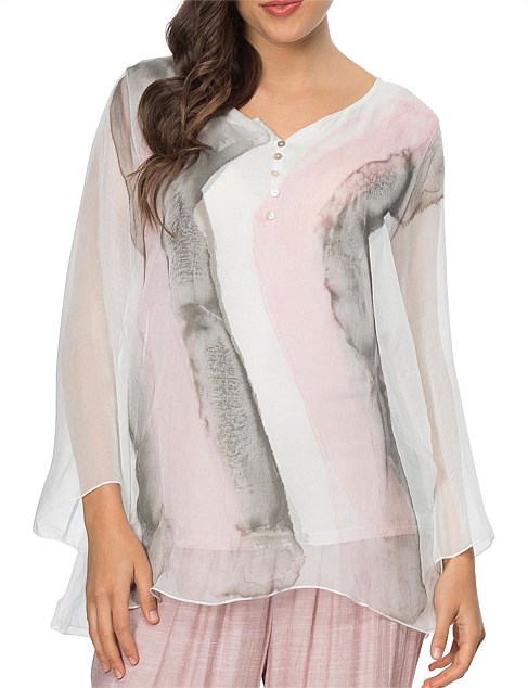Clarity By Threadz Print Top | David Jones