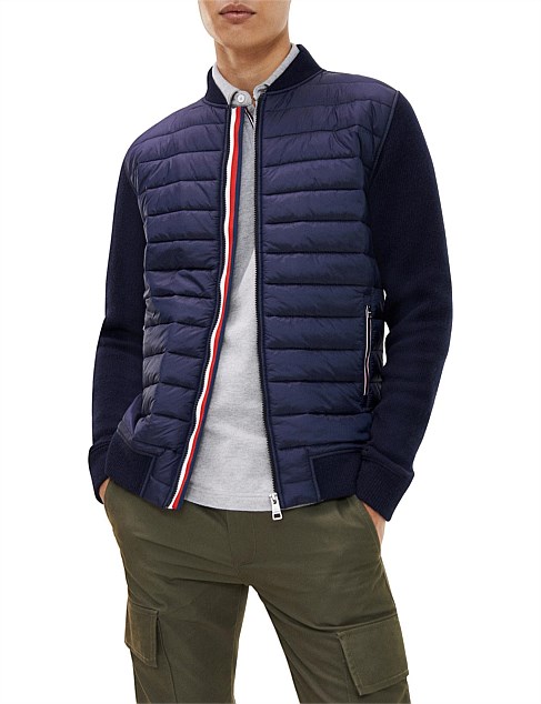 tommy hilfiger mixed media jacket