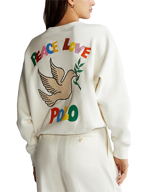 Polo Ralph Lauren Peace Love Polo Sweatshirt | David Jones