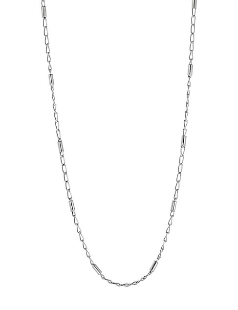 Najo Rod & Link Silver Chain Necklace | David Jones