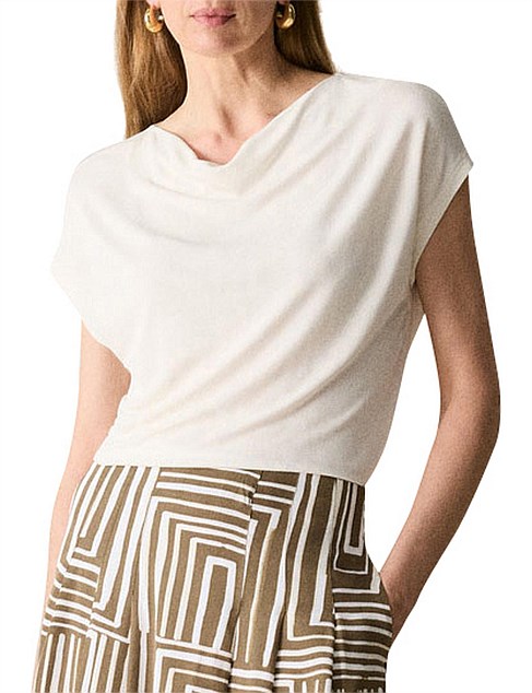 Trenery Cowl Neck T-shirt | David Jones