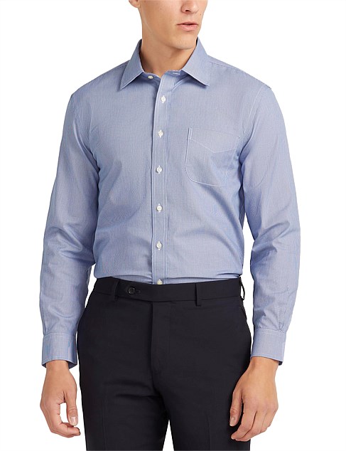 Brooks Brothers Stretch Slim Fit Dress Shirt, Non-iron Pinpoint ...