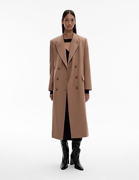 Witchery Wool Blend Double-breasted Blazer Coat | David Jones