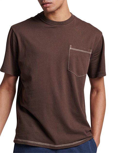 Superdry Contrast Stitch Pocket Tshirt David Jones