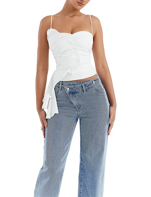 Mistress Rocks Mistress Rocks Corset With Structured Ruffle | David Jones