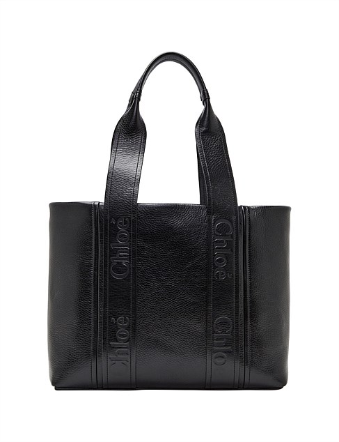 Chloé Medium Woody Leather Tote Bag | David Jones
