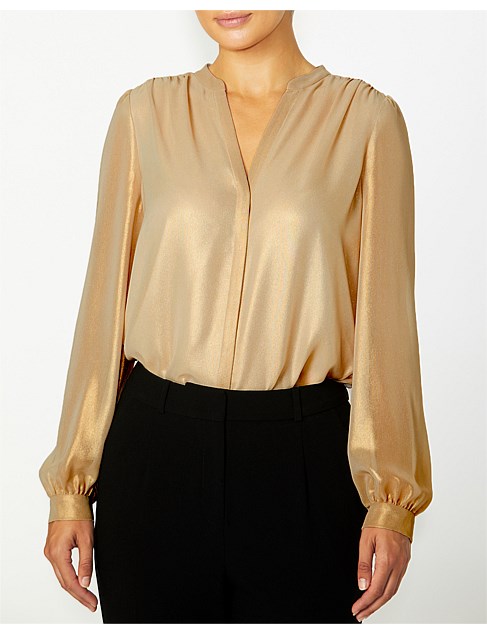 Anthea Crawford Ravina Champagne Shirt | David Jones