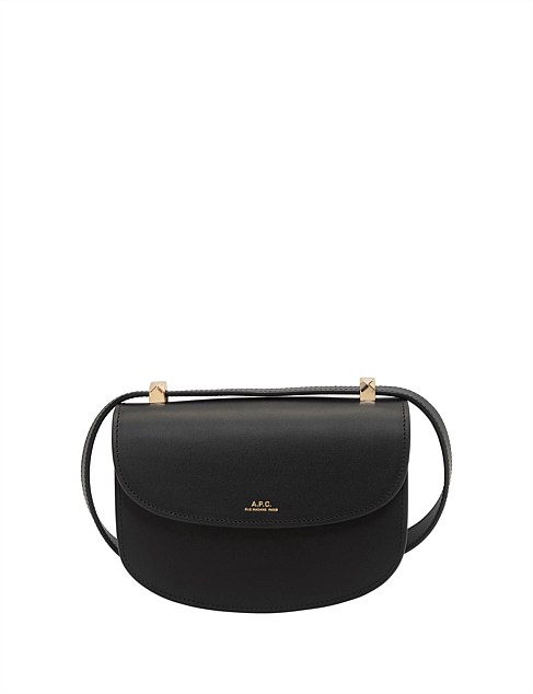 A.p.c Genève Mini Bag In Black Leather | David Jones A.P.C Geneve