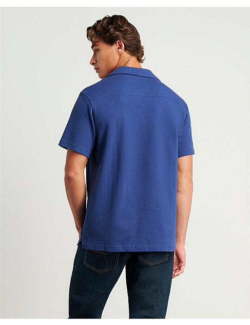 Jag Textured Knitted Cotton Shirt David Jones