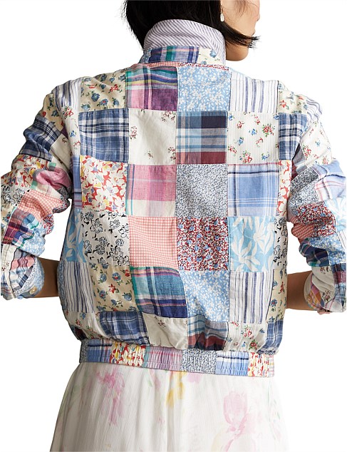 新品 POLO RALPH LAUREN PATCHWORK SHORT PANTS ポロ ラルフローレン パッチワーク ショート パンツ ショーツ チェック 半ズボン 正規品 22 Polo Ralph Lauren Patchwork Mixed-print Jacket in Blue | Lyst