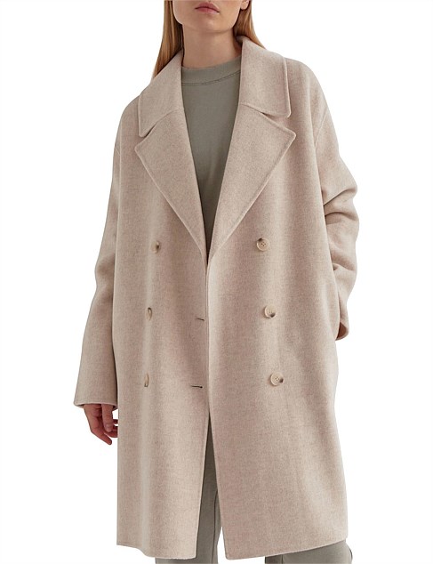 Assembly Label Double Breasted Wool Coat | David Jones