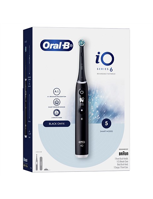 Oral-b Io 6 Series Electric Toothbrush -Black | David Jones