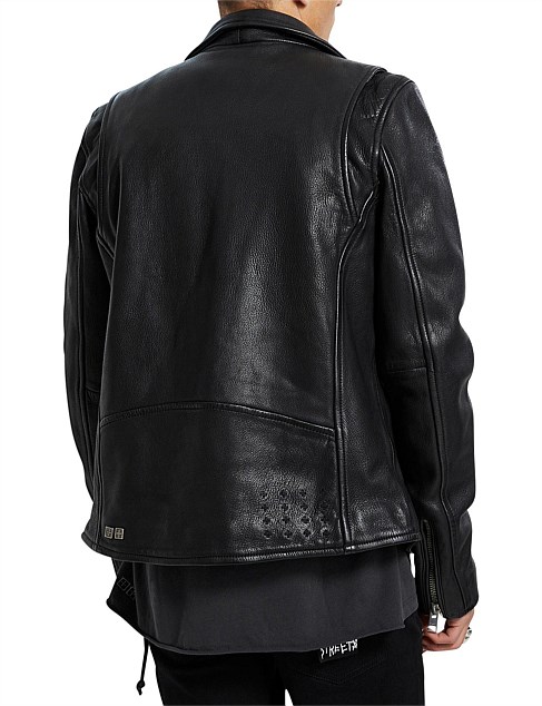 Ksubi Capitol Leather Jacket Black | David Jones