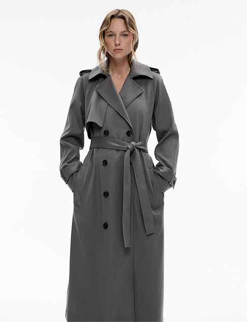 Witchery Draped Trench Coat | David Jones