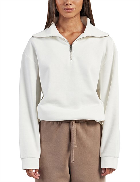 Academy Brand Academy 1/4 Zip Sweat | David Jones