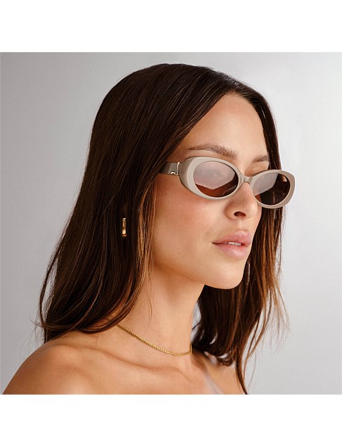 Luv Lou the Morgan Brown Oval Sunglasses David Jones