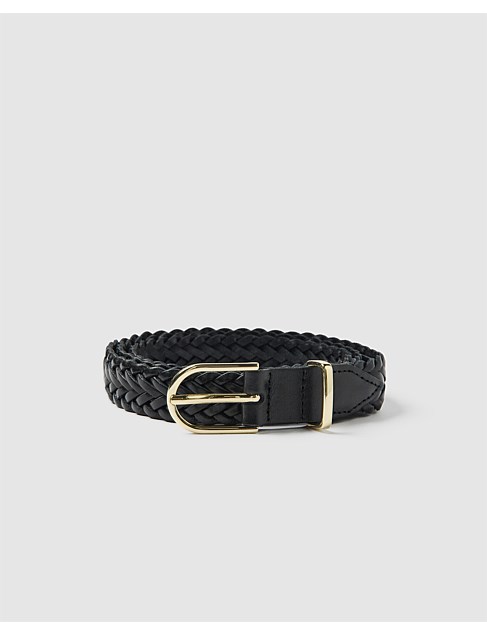 Commonry Sadie Braided Leather Belt | David Jones