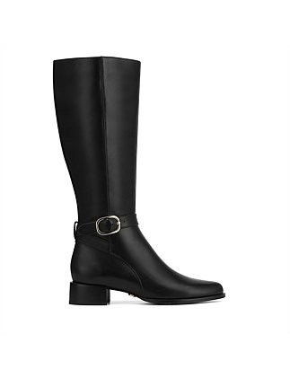 Wittner Benji Black Leather Long Boot David Jones