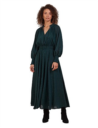 Eb&ive Ayana Maxi Dress Peacock Size M/Au 10  - Image 2