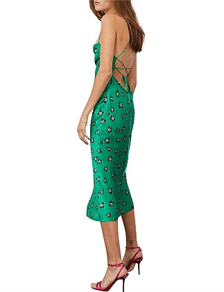 bec & bridge tropicana midi dress