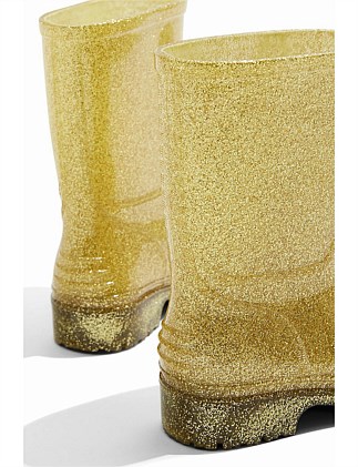 glitter gumboots