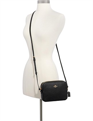 coach black camera bag