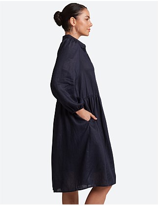 Eb&ive Studio Midi Shirt Dress Navy Size S/ AU 8 - Image 3