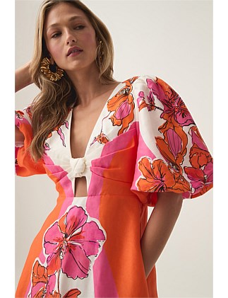 Aje Overflow Knotted Midi Dress | David Jones