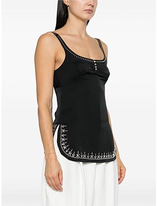 Rabanne Tank Top Studded Size 6/XS - Image 3