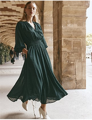 Eb&ive Ayana Maxi Dress Peacock Size M/Au 10  - Image 1