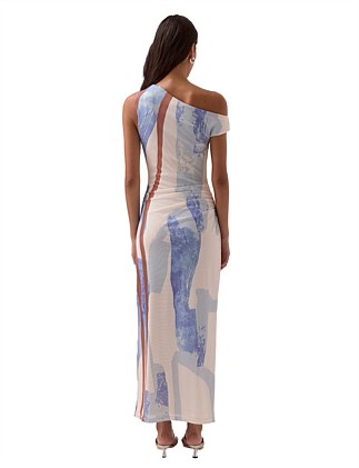 Sovere Hunter Mesh Maxi Dress Blue Size 8 - Image 1