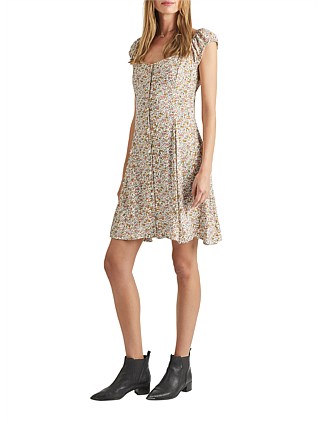 coast jones spot midi dress