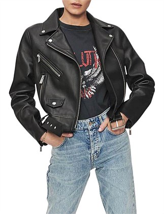 ANINE BING ライダースジャケット NWT Anine Bing Remy Leather Moto Jacket Calf Leather | eBay