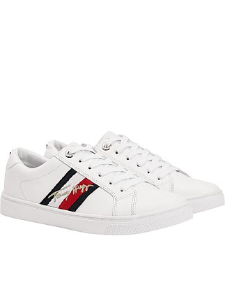 tommy hilfiger white canvas shoes womens