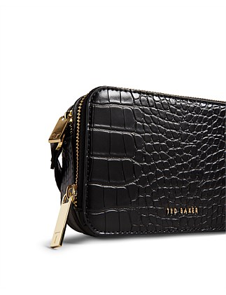 Ted Baker Stina Croc Effect Camera Crossbody Bag | David Jones
