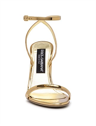 Dolce & Gabbana Dg Specchio Heel Leather Sandal | David Jones