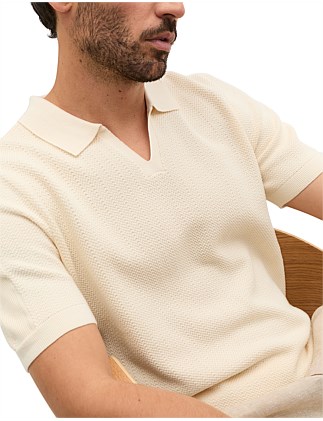 トップス Standard Seed Stitch Polo OVY kaja Standard Seed Stitch Polo | OVY