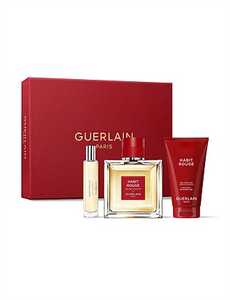 Guerlain Habit Rouge 100ml Edt & Shower Gel Set | David Jones